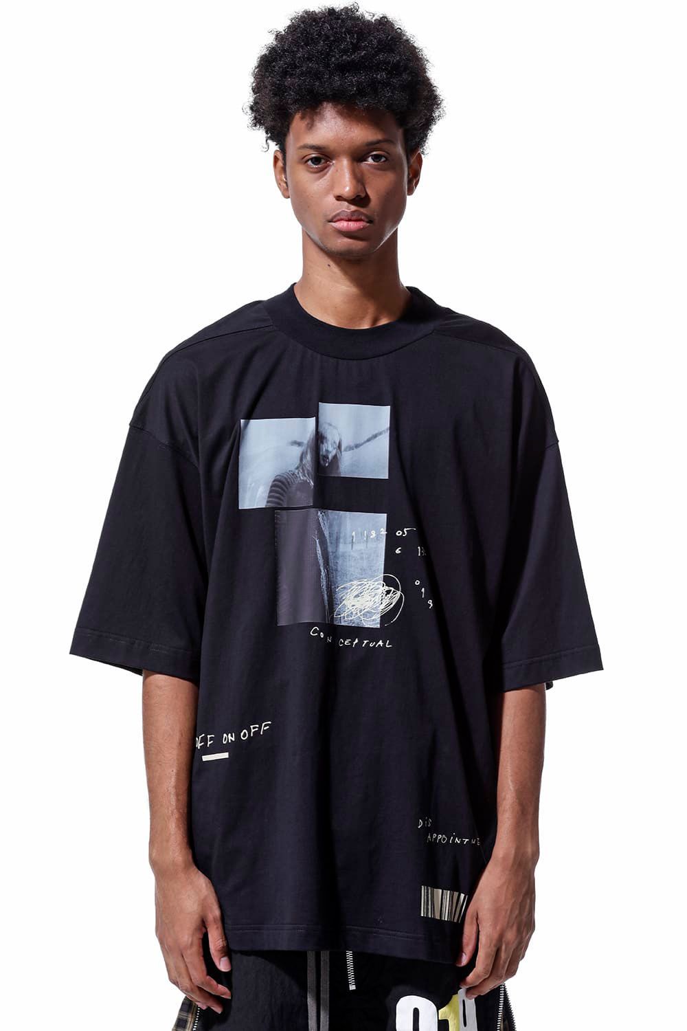 タイプBプリントカットソー / Type B Print T-Shirts / ブラック / ag-7024-2
