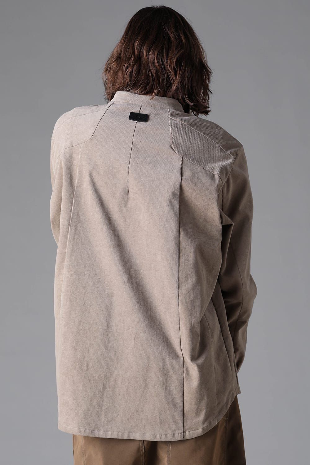 Fluid Corduroy High-Neck Shirts