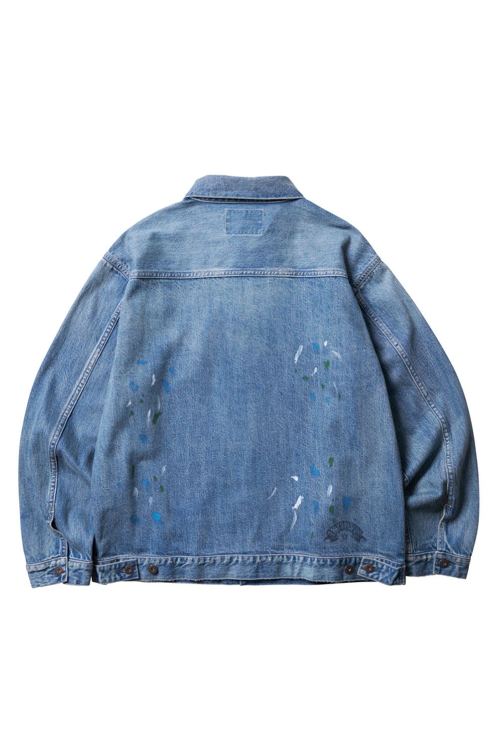 FLAG DENIM JACKET / ハードウォッシュ