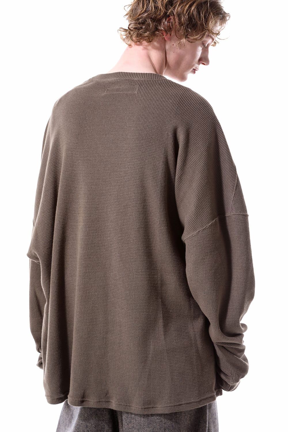 リブニットオーバーサイズトップ / Rib Knit Over Size Top / ブラック / ag-10093-2