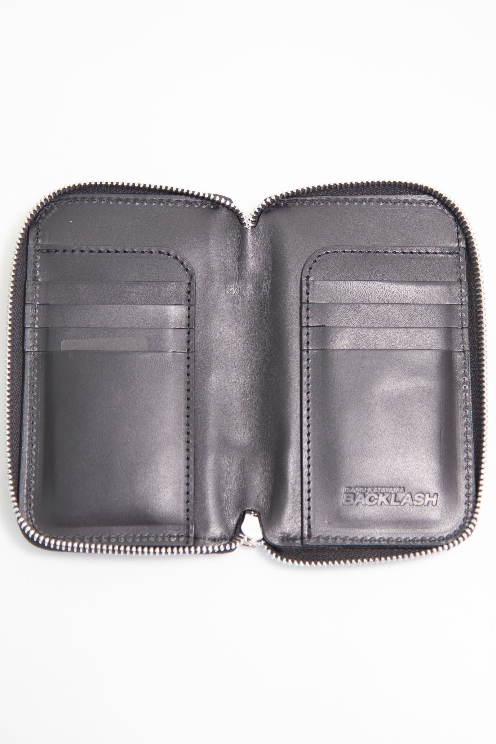 [887-05] ELEPHANT MEDIUM ROUND FASTNER WALLET / ブラック