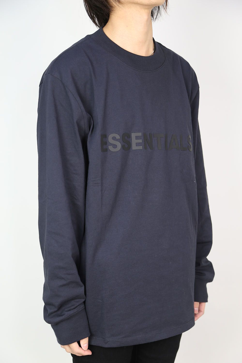 FRONT LOGO L/S TEE / ネイビー