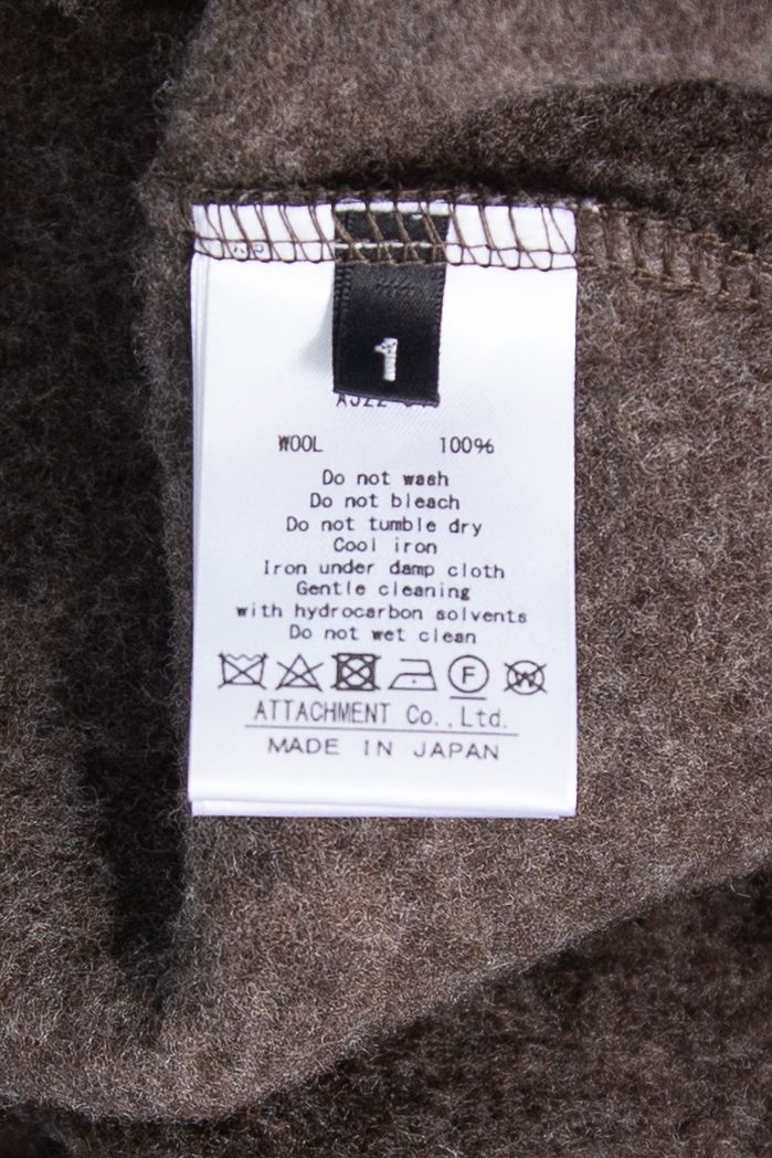 WO FLEECE BOTTLE NECK PULLOVER / ブラウン
