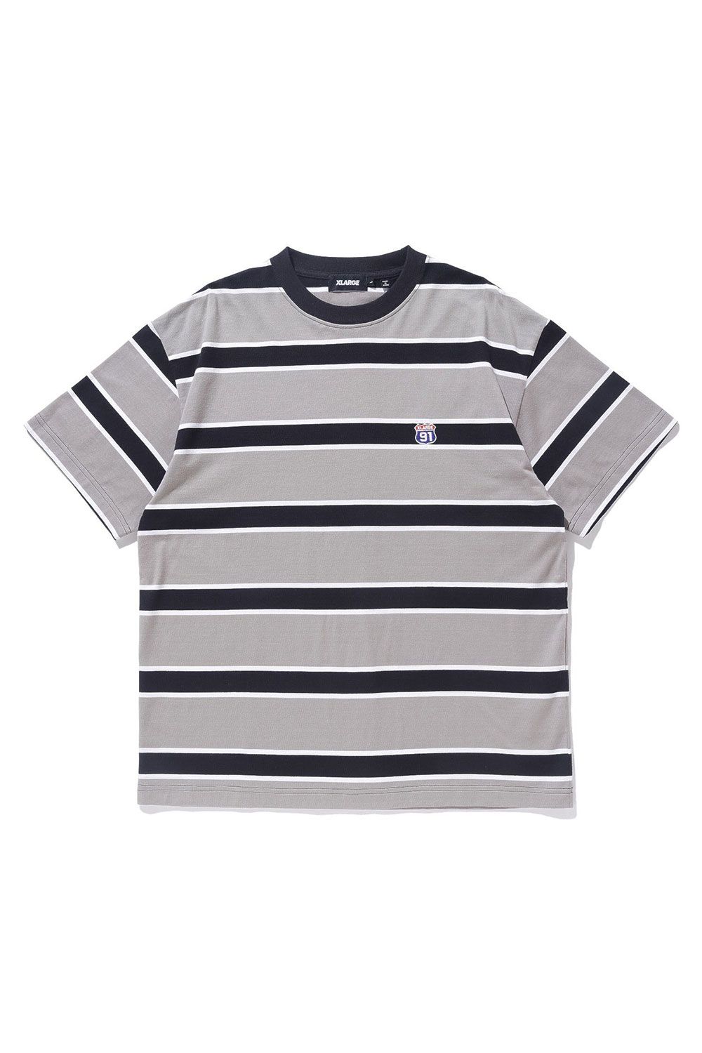 XL91 STRIPED S/S TEE / グレー