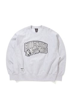 APPLIQUE LOGO SWEATSHIRT ARCH LOGO / アッシュグレー