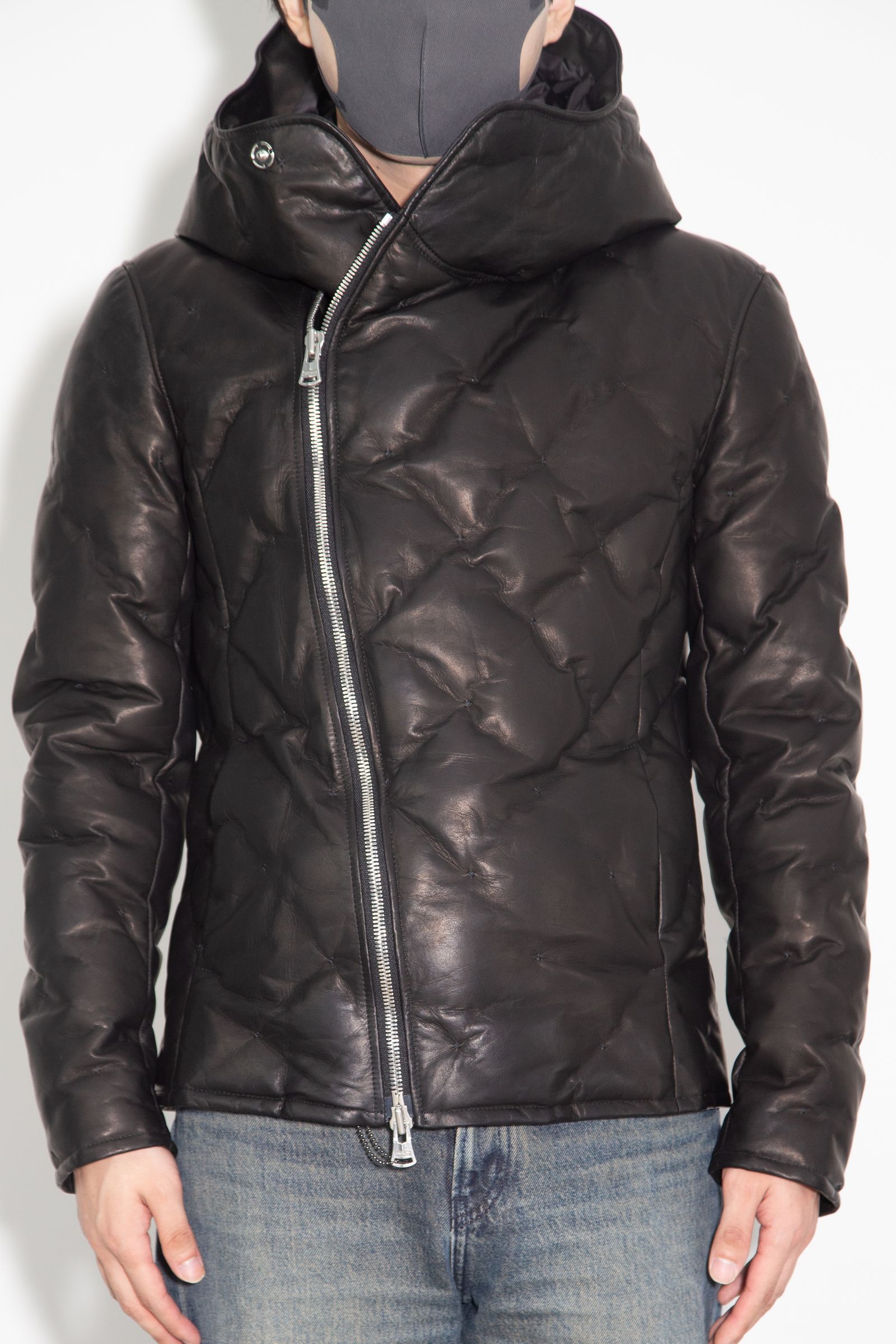 MONOCHROME LUXURY STEER 0.6mm “POLISH WHITE GOOSE DOWN” BLOUSON / ブラック