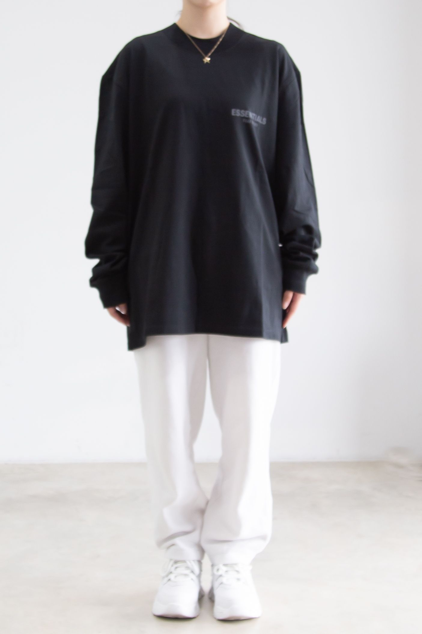 21FW 1POINT LOGO LS TEE / ブラック
