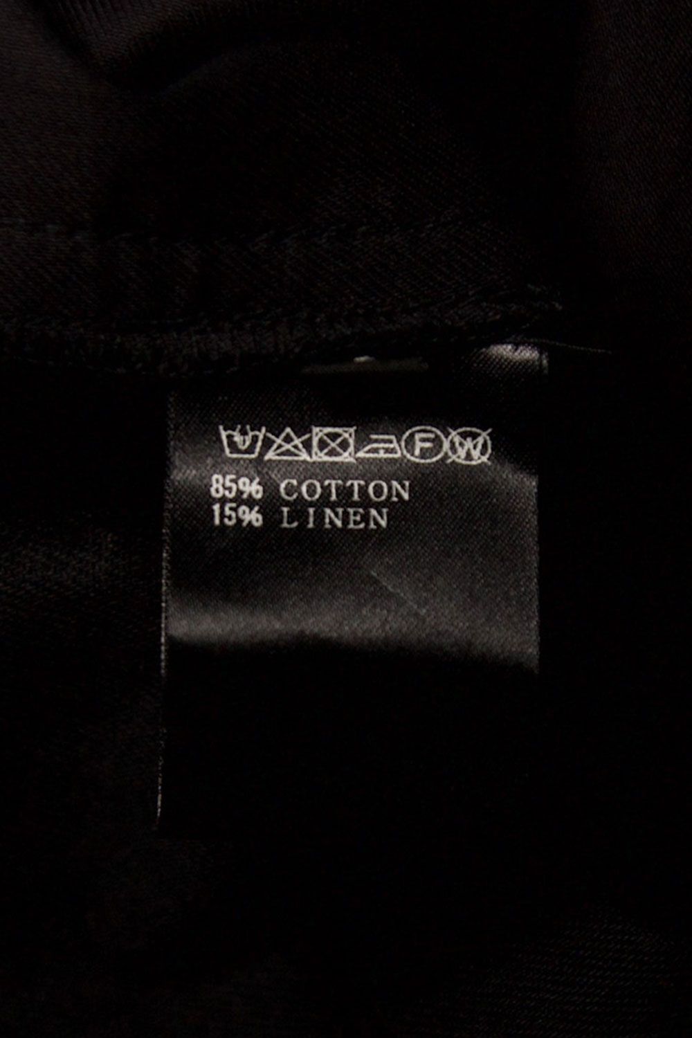 コットンリネンベルトワイドパンツ / Belt Parts Long Pants / ブラック / ag-9094-2