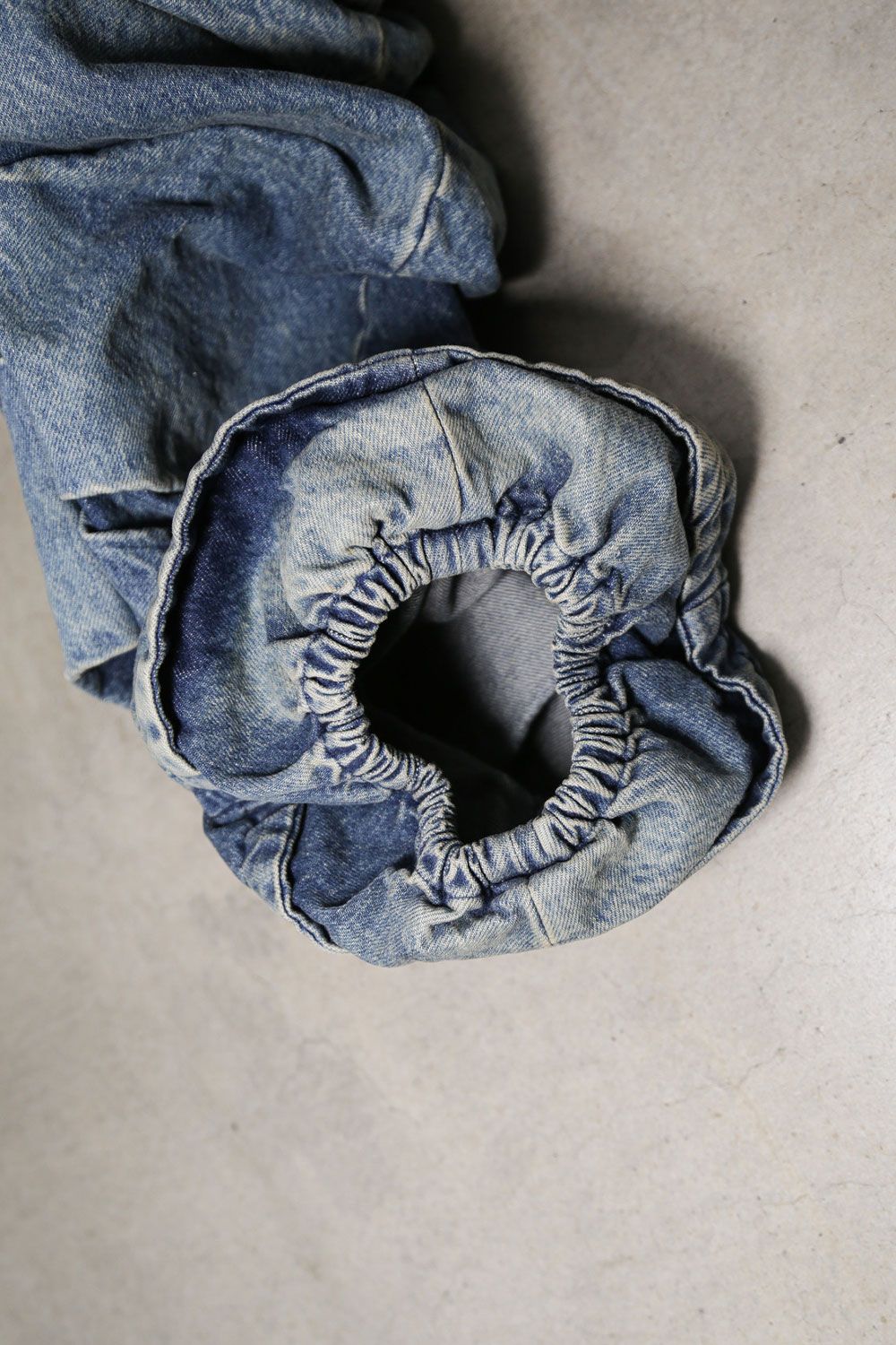 デニム"モンスタータック"フレアバギーパンツ / Denim Tuck Flare Baggy Pants / インディゴ / ag-10031-1
