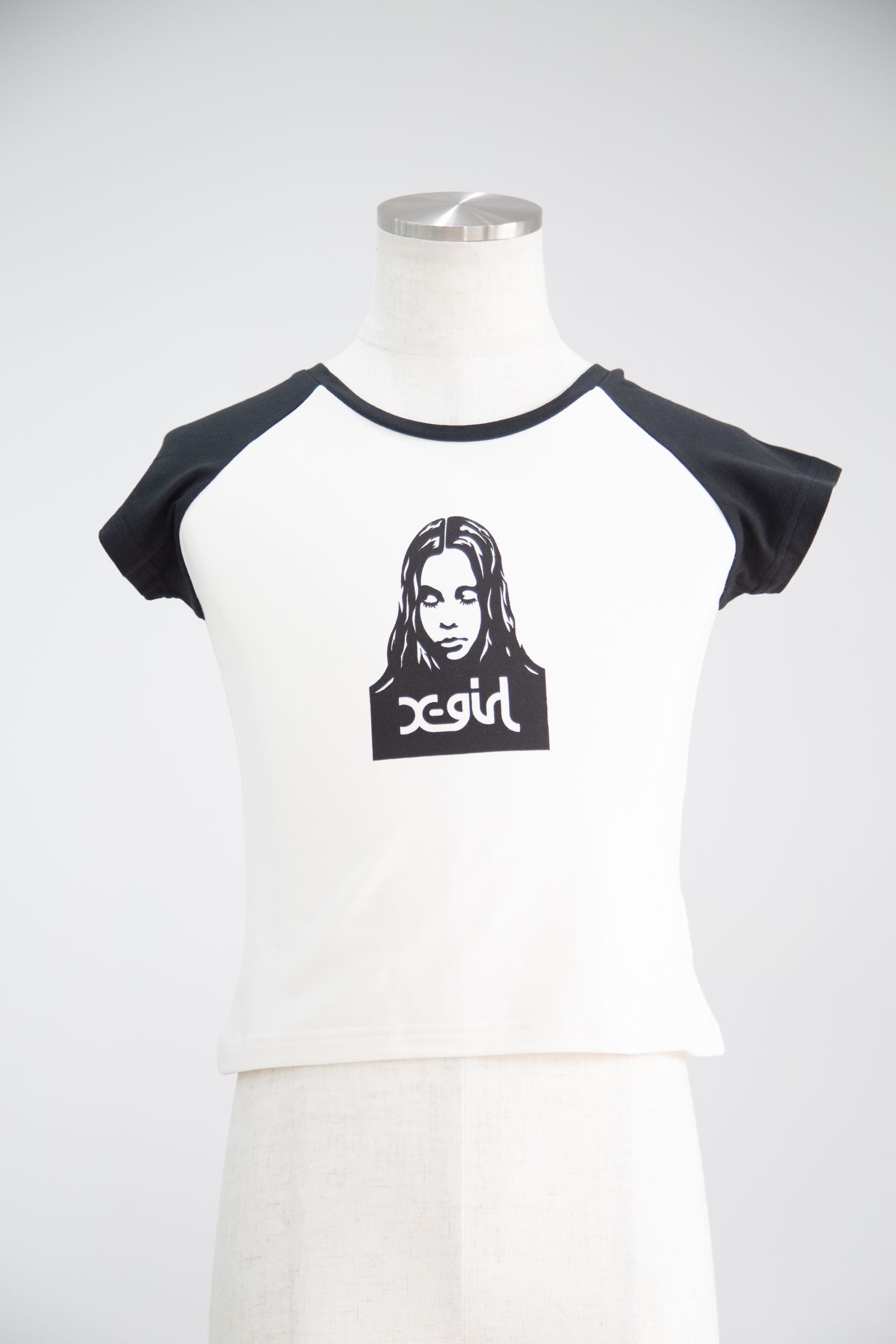 FACE RAGLAN BABY TEE / ホワイト