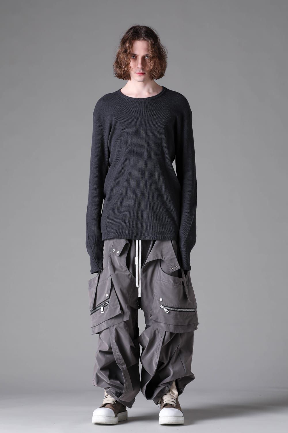 Back-Printed Waffle Jersey Log Sleeve