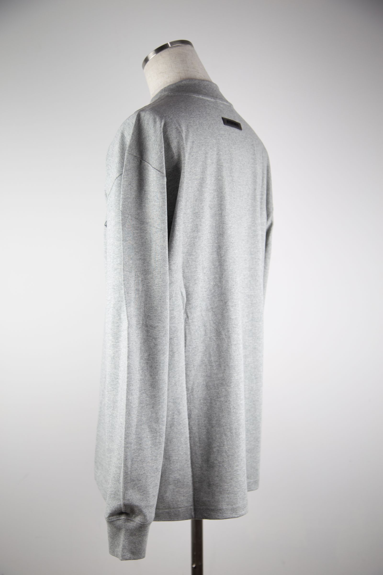 21FW 1POINT LOGO LS TEE / ヘザーオートミール