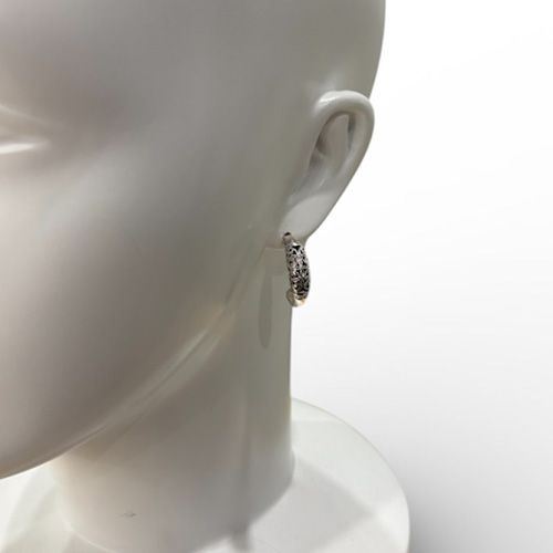 Garden Shadows Half Hoop Earrings / GA026