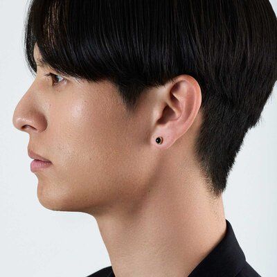 Baroque Stud Pierce/ ブラック
