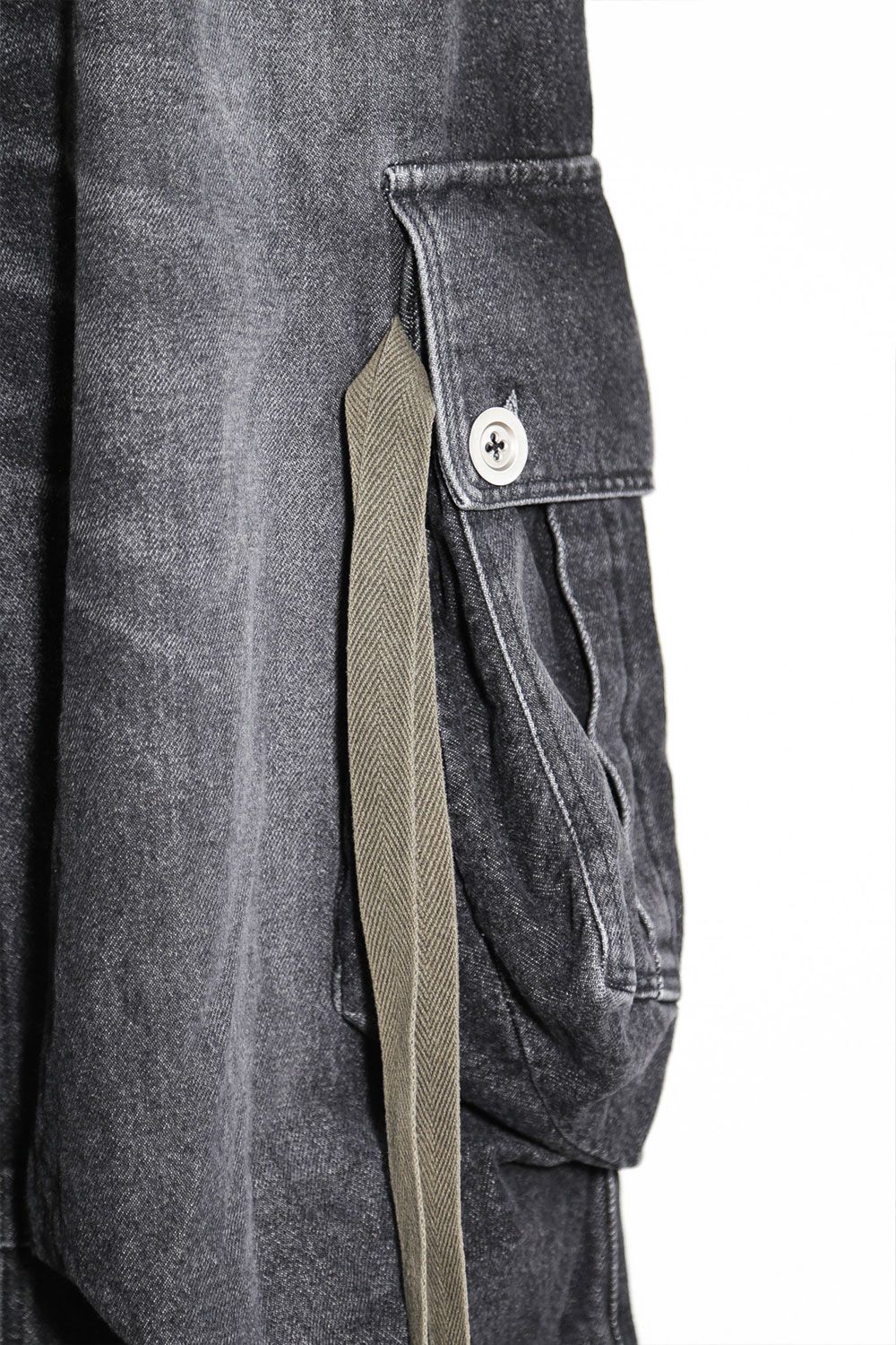 スーパーワイドデニム / Denim Wide Pants / ダメージブラック / ag-8062-1