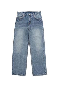 BACK SLIT DENIM PANTS / ライトインディゴ