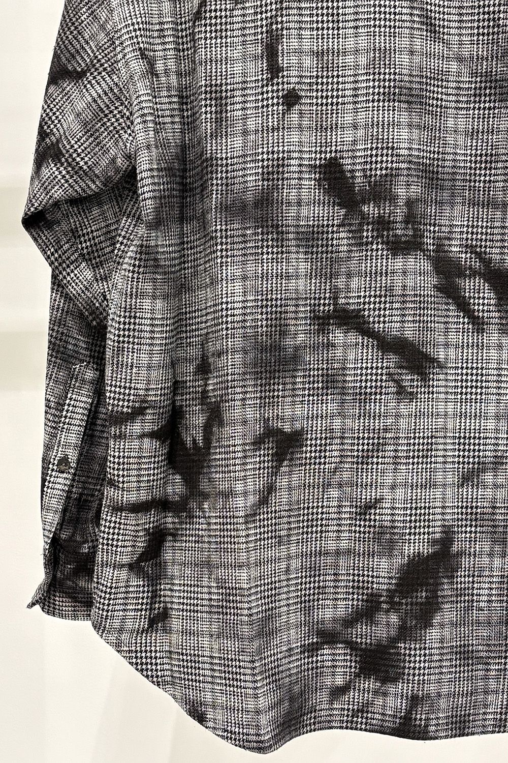 ［ラスト1点 サイズ2］Unevenly Dyed Houndstooth Dress Shirt