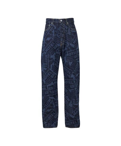 [ラスト1点 サイズ32] HYSTERIC MOTEL柄 60’S XXストレートデニムパンツ / インディゴ