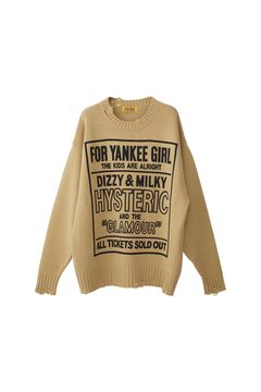 DIZZY&MILKY クラッシュセーター / ベージュ