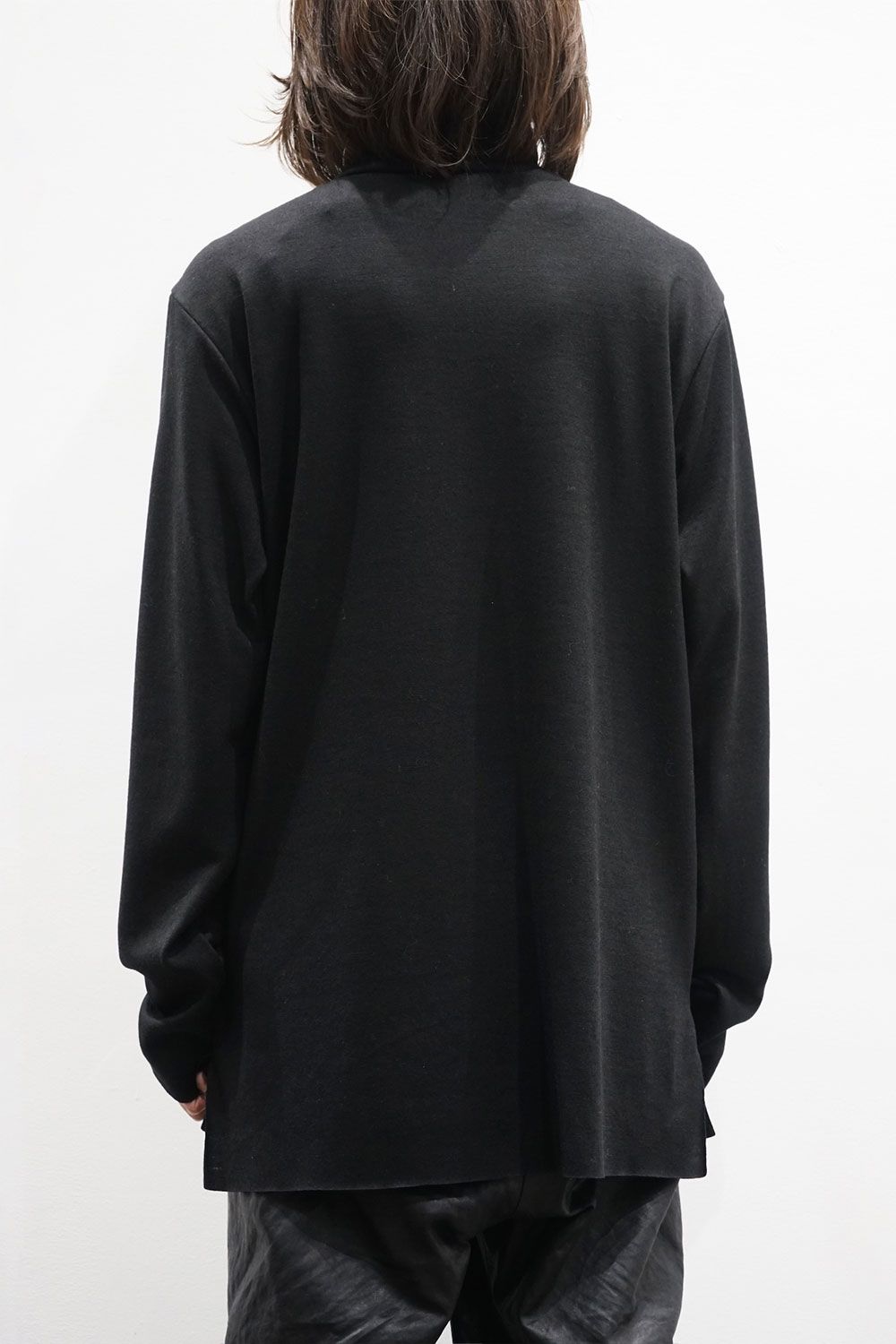 high neck long pullover