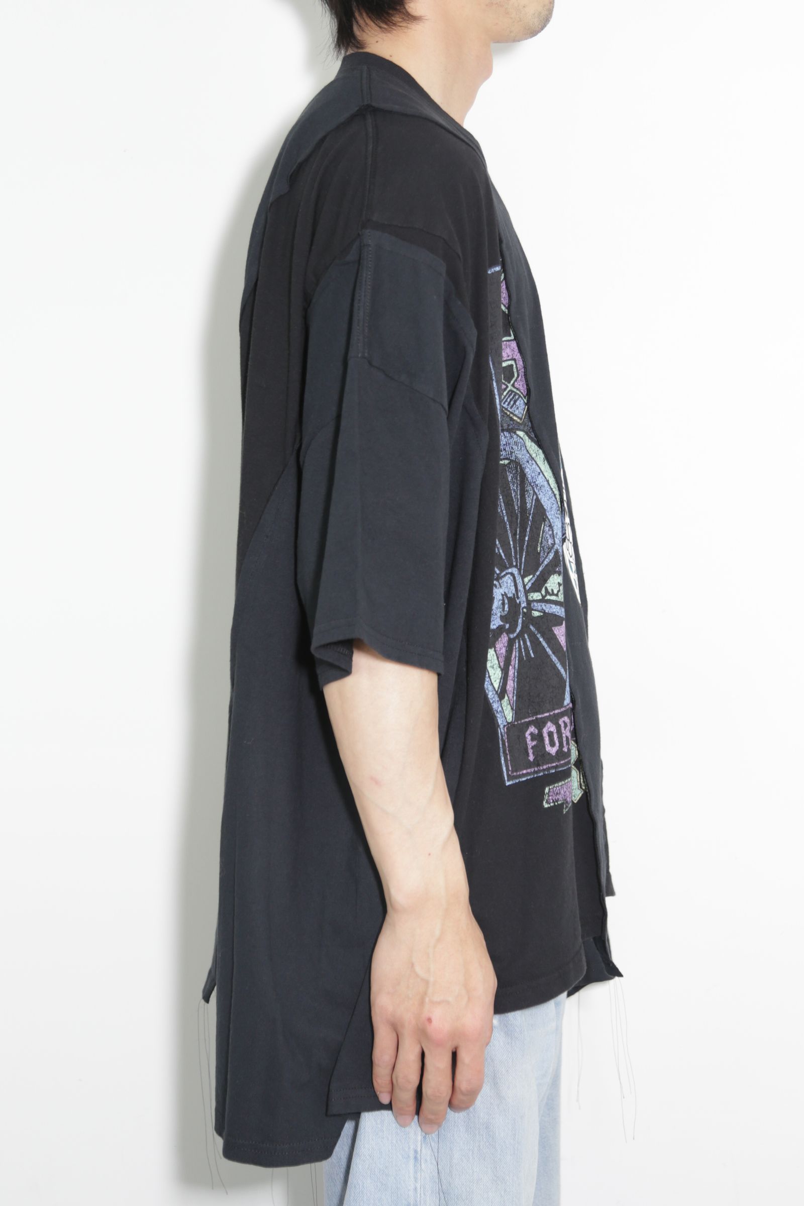 Wide Band Tee F / ブラック