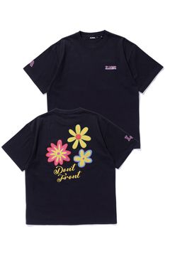 FLOWER S/S TEE / ブラック