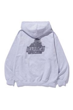 RHINESTONE OG ZIP HOODED SWEATSHIRT / アッシュ