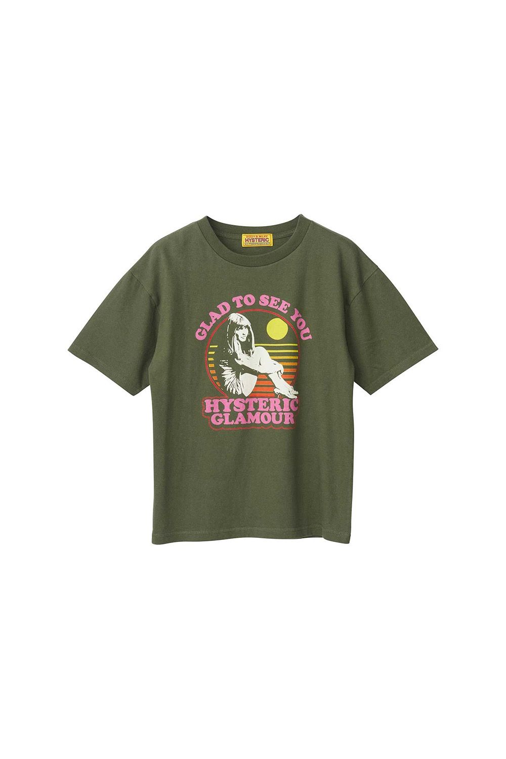 GLAD TO SEE YOU Tシャツ / カーキ