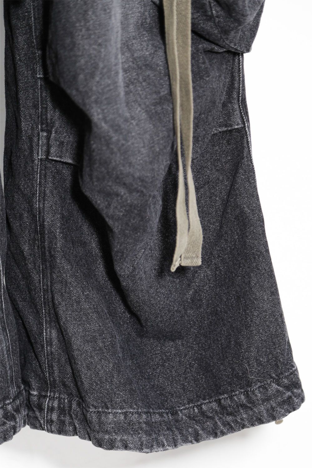 スーパーワイドデニム / Denim Wide Pants / ダメージブラック / ag-8062-1