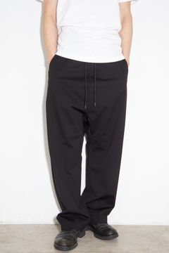 PE HIGH GAUGE JERSEY SAROUEL EASY TROUSERS / ブラック