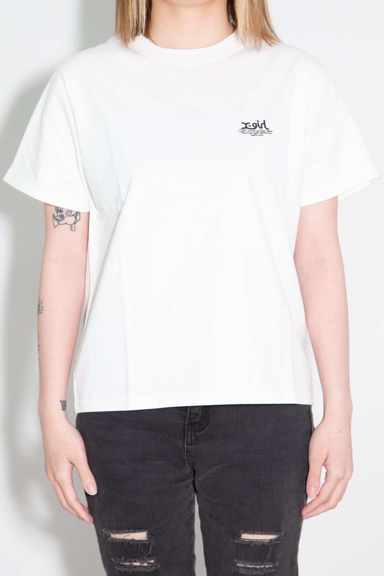 HIBISCUS CAMOUFLAGE FACE S/S TEE / ホワイト