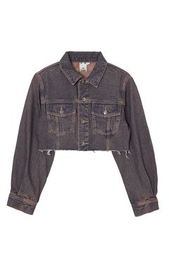 OVERDYED DENIM JACKET / ピンク