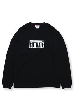 CUTRATE BOX LOGO L/S TEE / ブラック