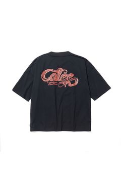 × SHELTECH®︎ CL SNAKE LOGO DROP SHOULDER TEE / ブラック