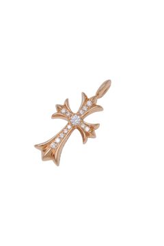【新品未使用】22K タイニー ファットクロス パヴェダイヤ