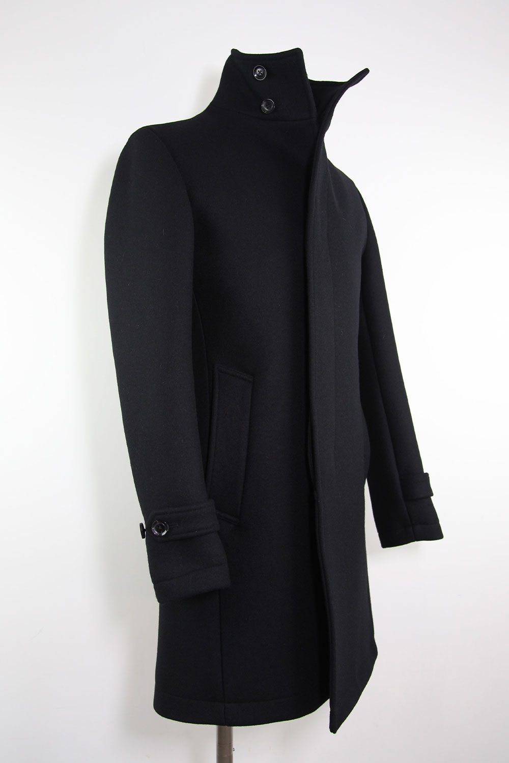 美品 ジュンハシモト STAND COLLAR COAT スタンドカラーコート3