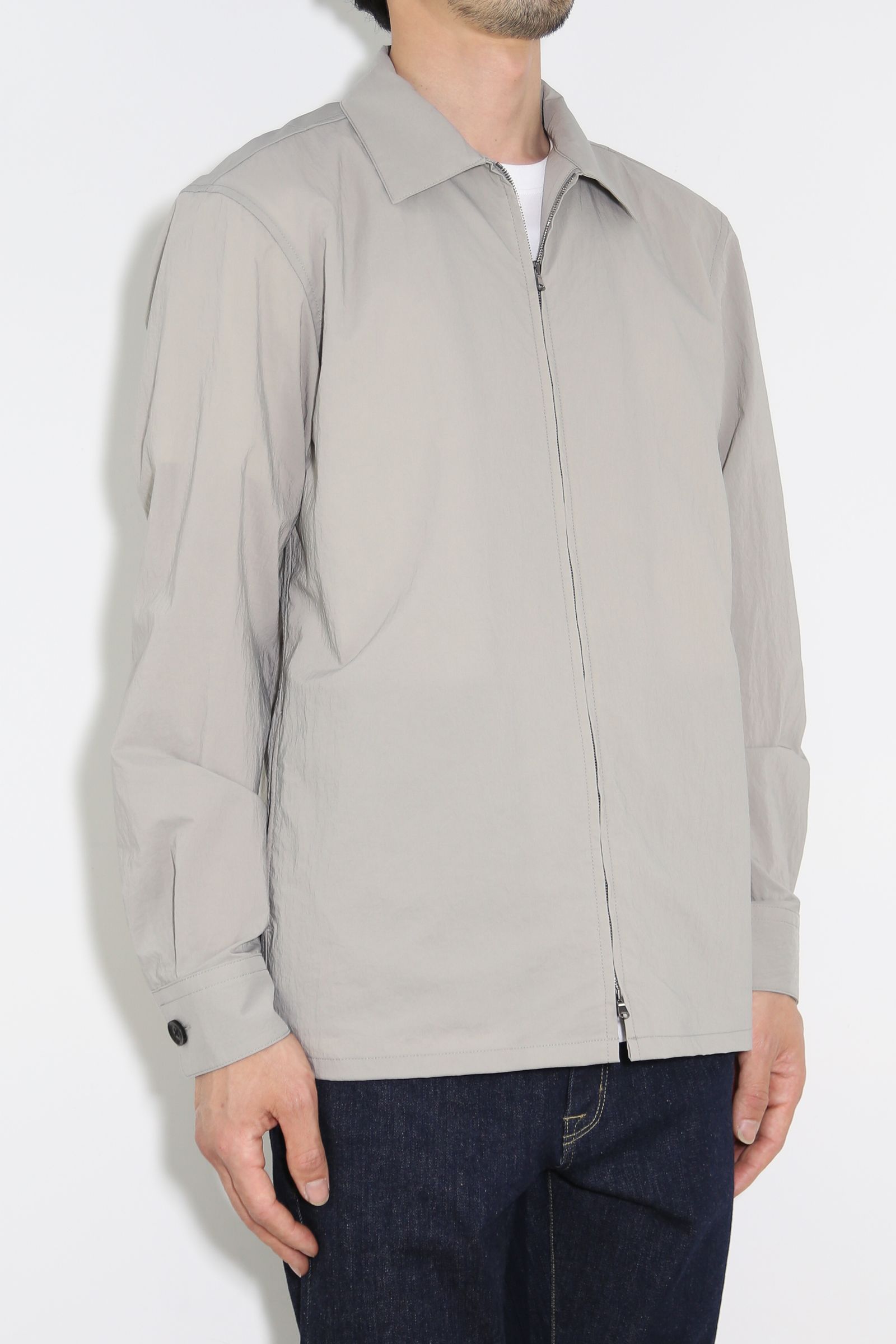 junhashimoto - ZIP SHIRT JACKET / ブラック | Tempt