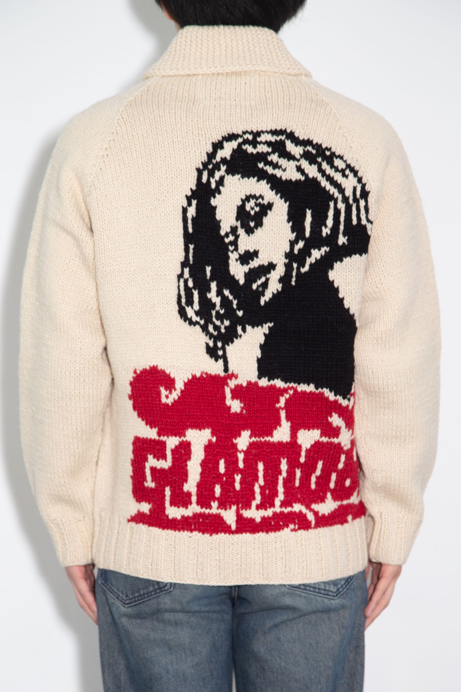 【希少L】HYSTERIC GLAMOUR ヴィクセンガール ニット ブラック VIXEN GIRL編込 カウチン|HYSTERIC GLAMOUR MEN | HYSTERIC GLAMOUR