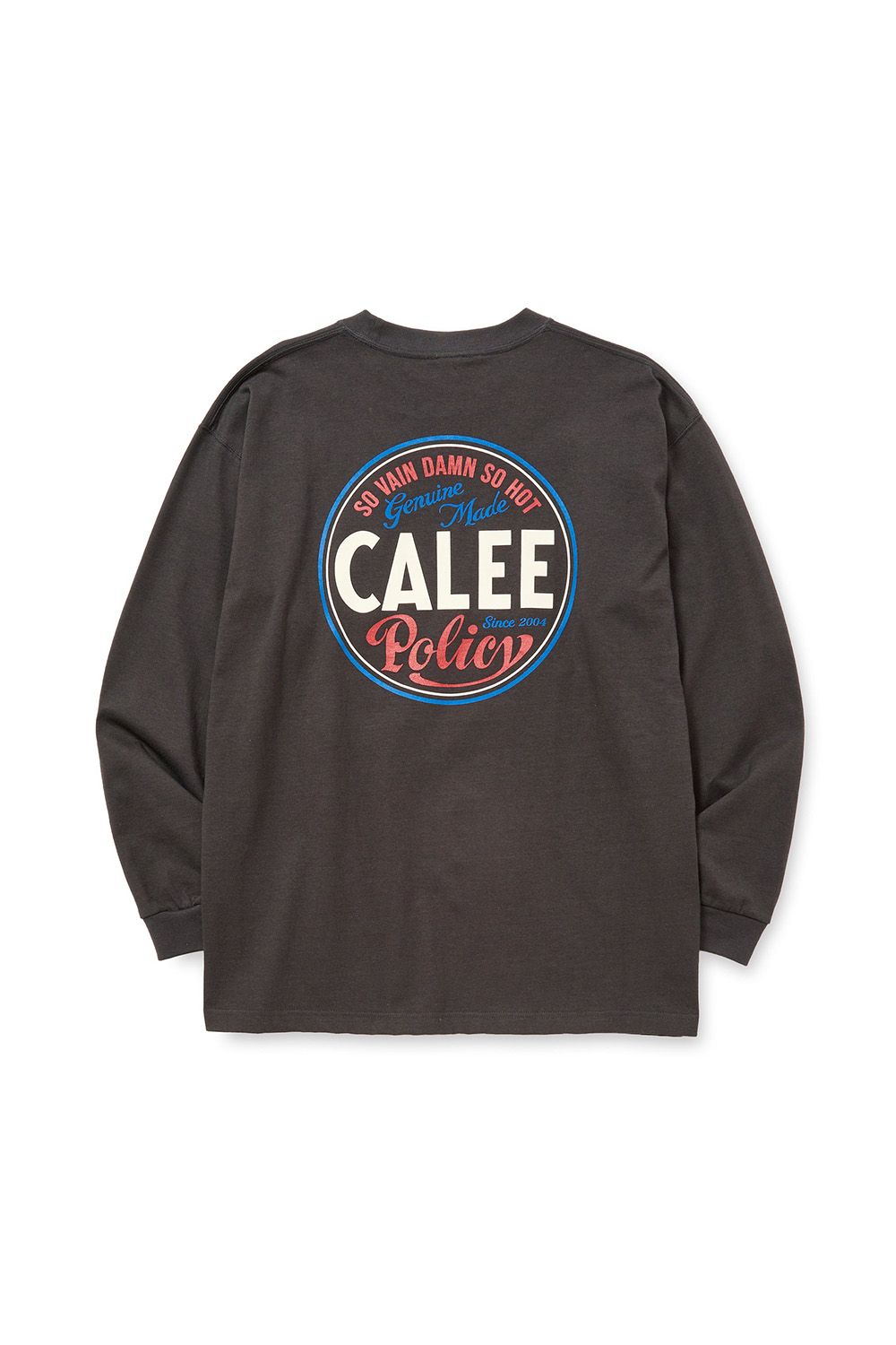VINTAGE TYPE CIRCLE LOGO L/S TEE / チャコール