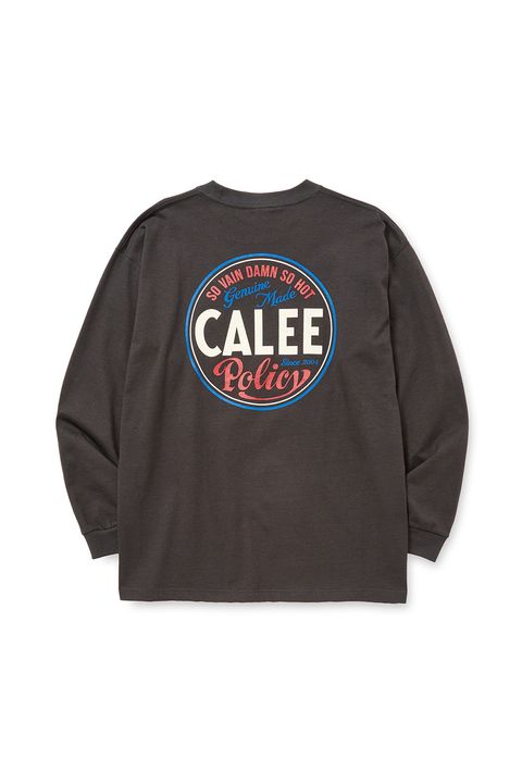 VINTAGE TYPE CIRCLE LOGO L/S TEE / チャコール