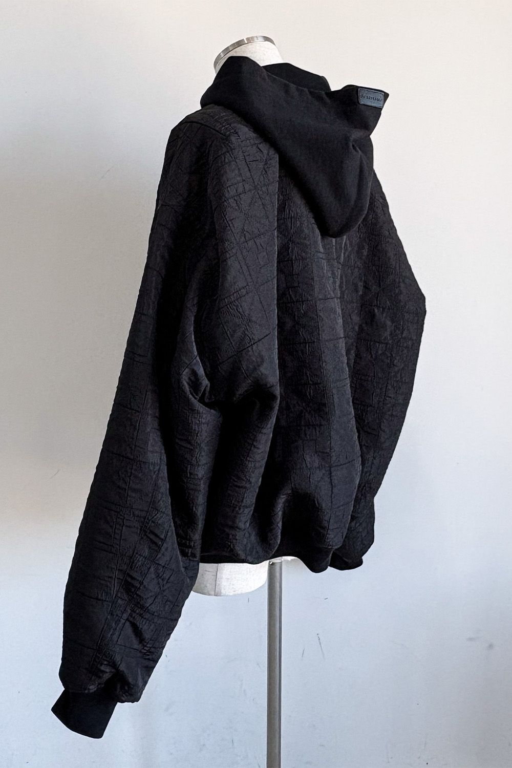 ジャンボMA-1フーディーブルゾン / JUMBO HOODED MA-1 BLOUSON / ブラック