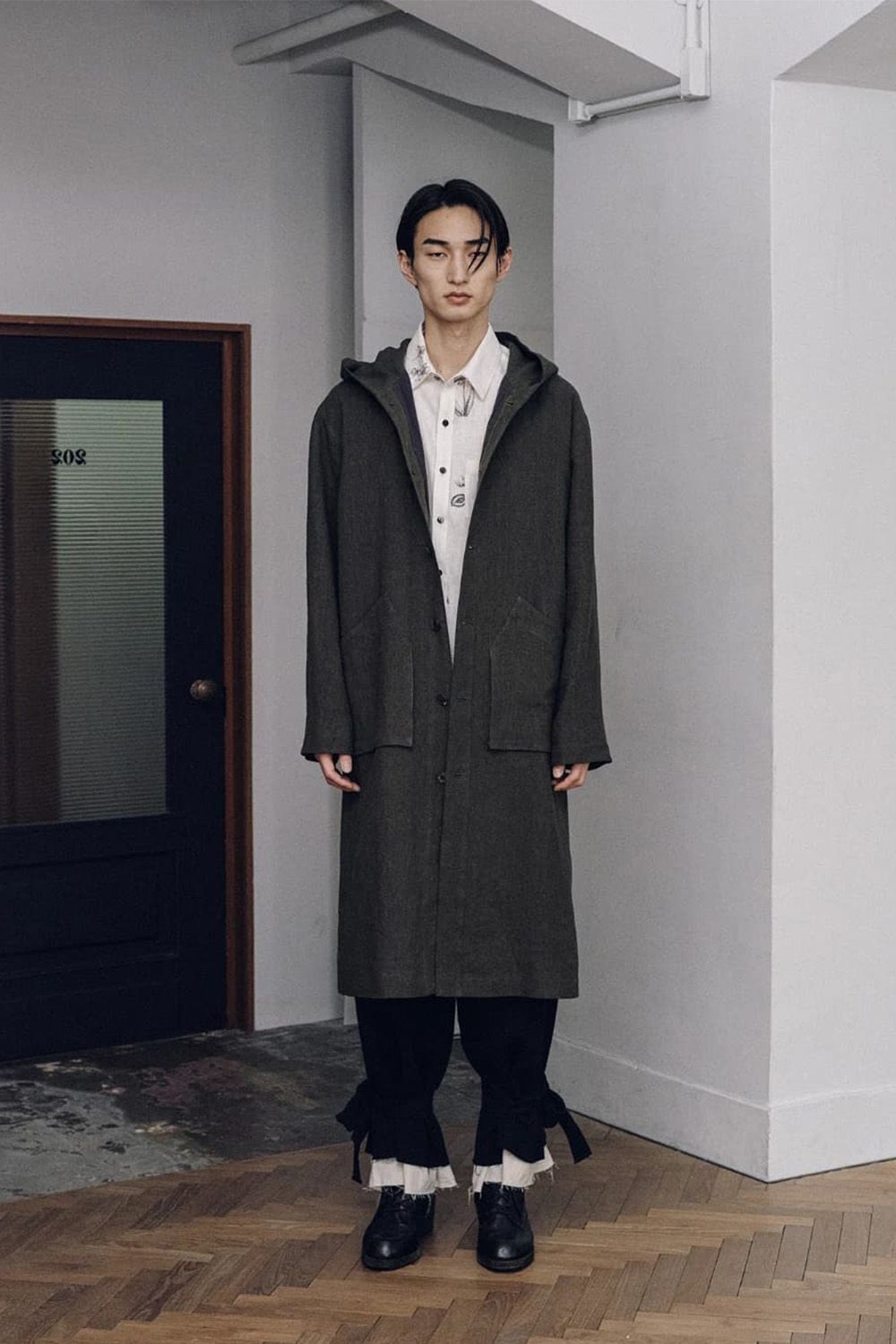 Layered Hem String Easy Pants