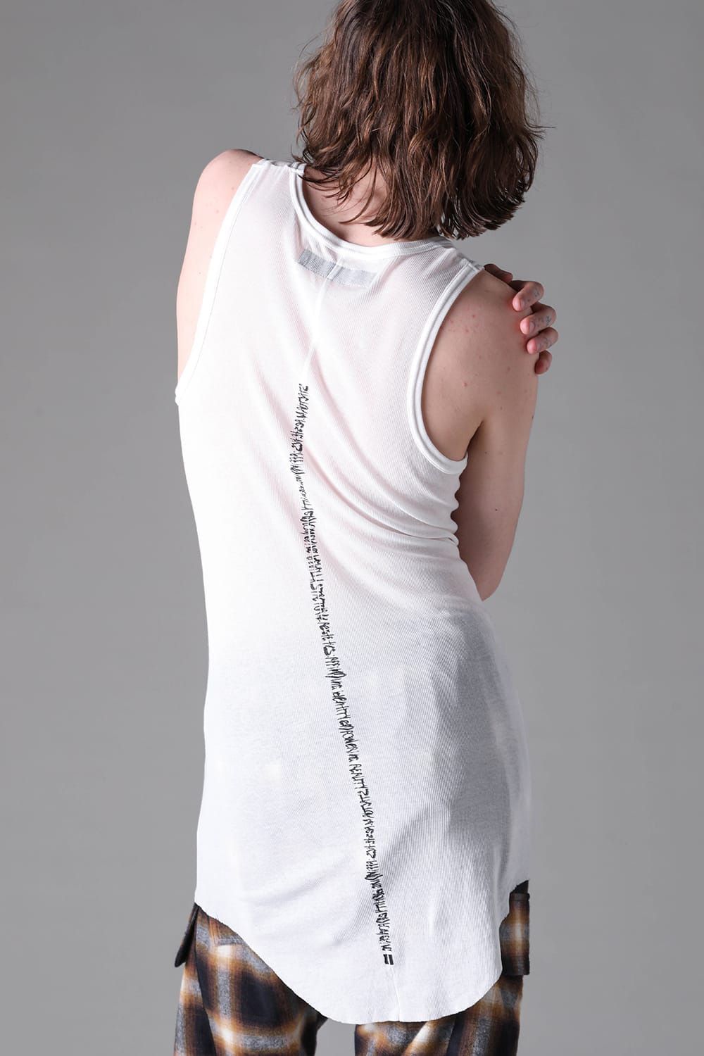 Back-Printed Rib Tank Top