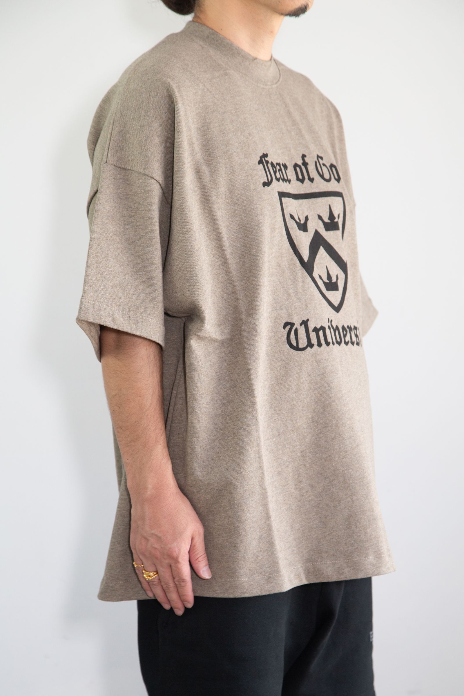 25SS UNIVERSITY HEAVY WEIGHT SS TEE / ホームステッドグレイ