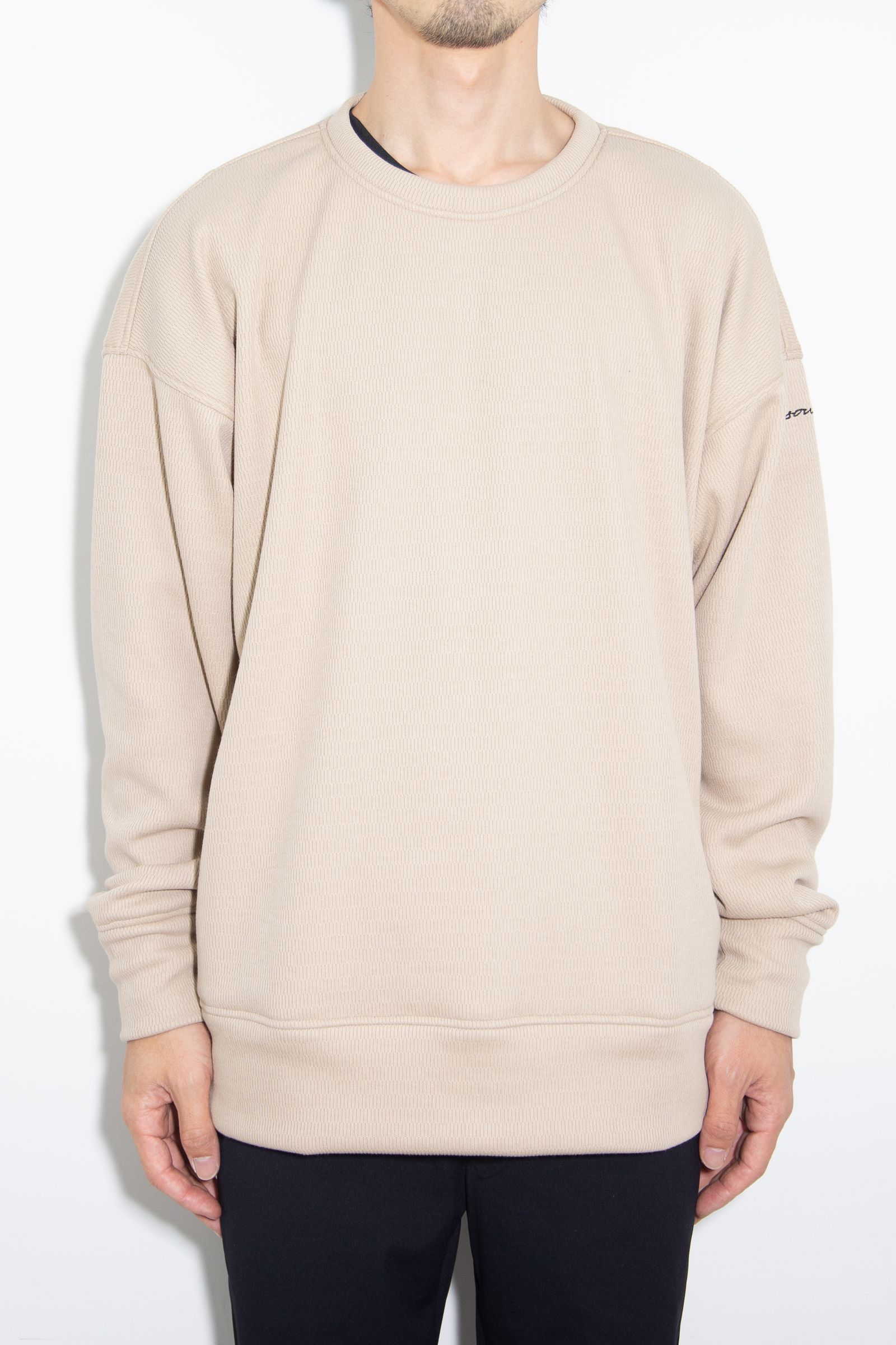 【人気継続商品】 thermal loose trainer / ベージュ