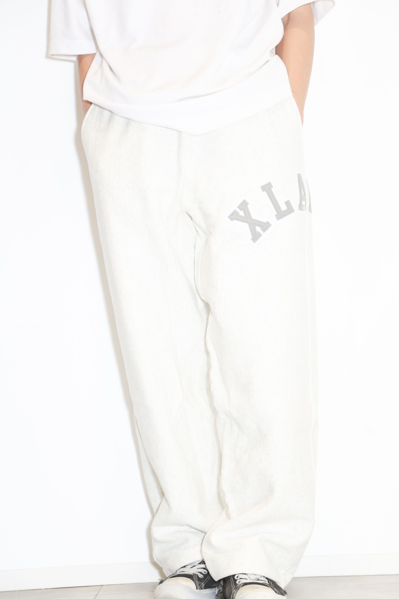 【セットアップ】XLARGE×Champion REVERSE WEAVE ZIP HOODED SWEATSHIRT・PANTS / アッシュ