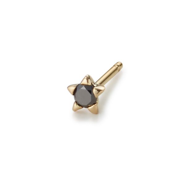 GARNI K18YG Minimal Star Pierce ブラウン 片耳用 GARNI - K18YG Minimal Star Pierce / ブラウン | Tempt