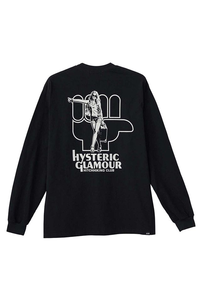 HYS HITCHHIKING CLUB Tシャツ / ブラック