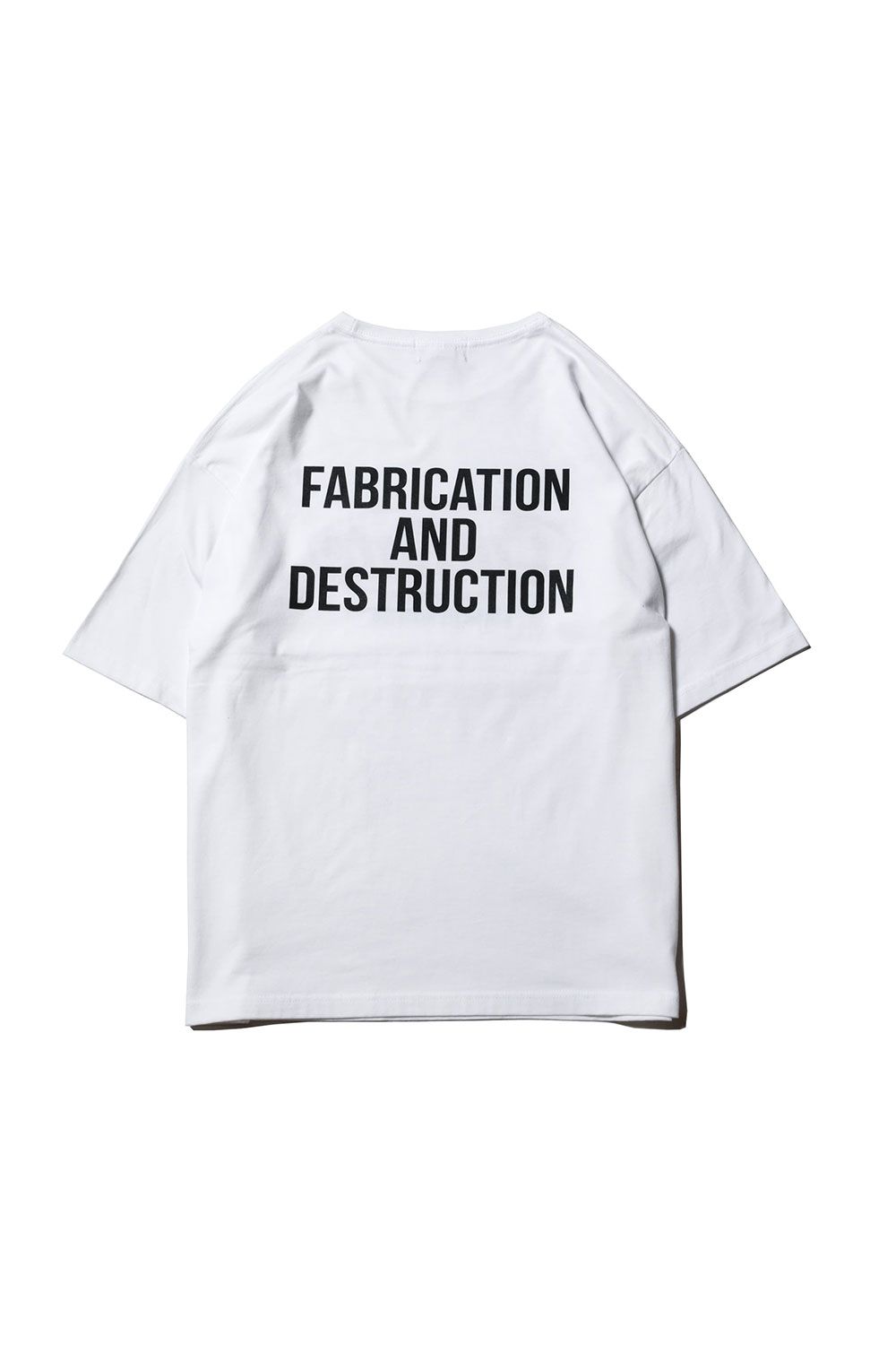CUTRATE LOGO DROP SHOULDER S/S T-SHIRT / ホワイト