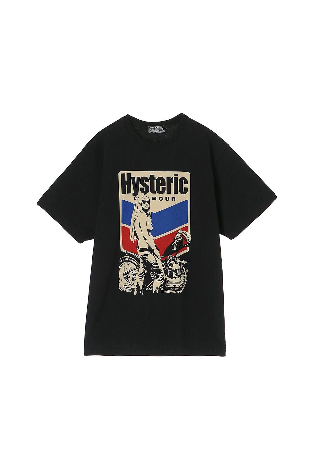 MOTORCYCLE GIRL Tシャツ / ブラック